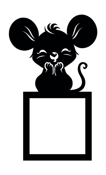 Light Switch Surround Big Mouse Decorative Switch Plate Cover Frame