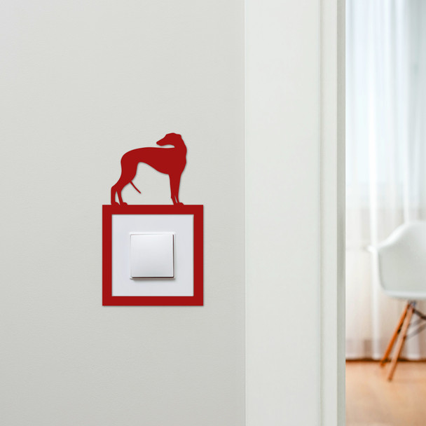 Light Switch Surround Greyhound Dog Decorative Switch Plate Cover Frame