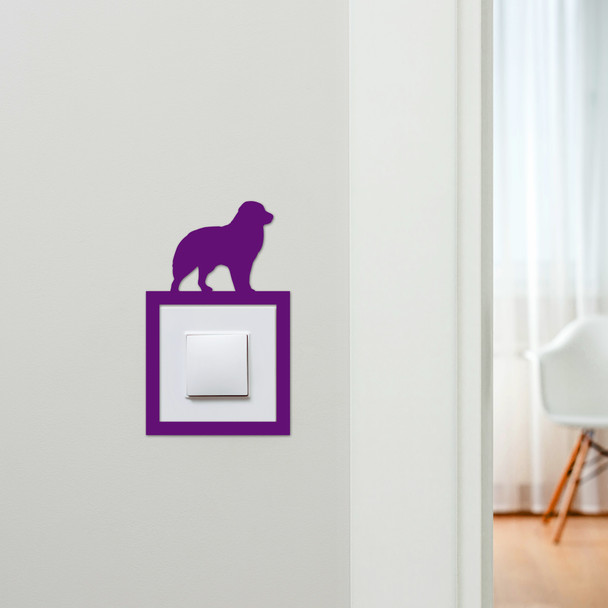 Light Switch Surround Australian Shepherd Dog Decorative Switch Cover Frame