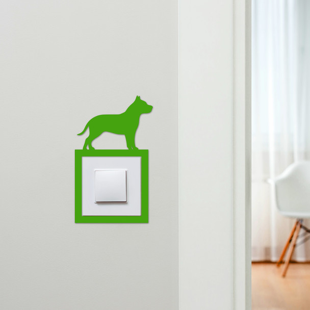 Light Switch Surround Pitbull Dog Decorative Switch Plate Cover Frame