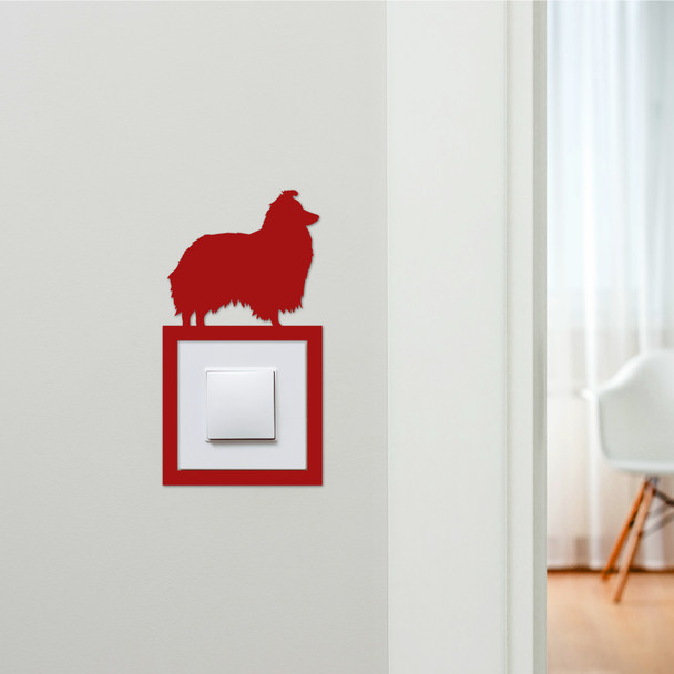 Light Switch Surround Sheltie Dog Decorative Switch Plate Cover Frame