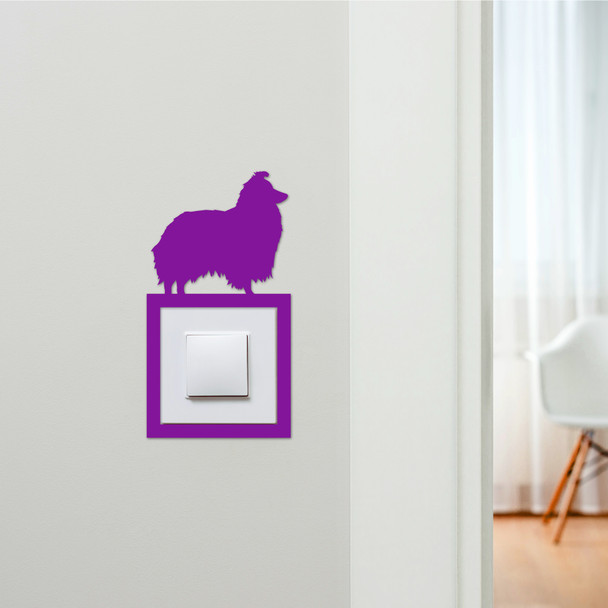 Light Switch Surround Sheltie Dog Decorative Switch Plate Cover Frame