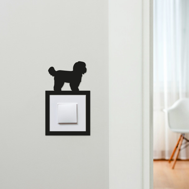 Light Switch Surround Shih Tzu Dog Decorative Switch Plate Cover Frame