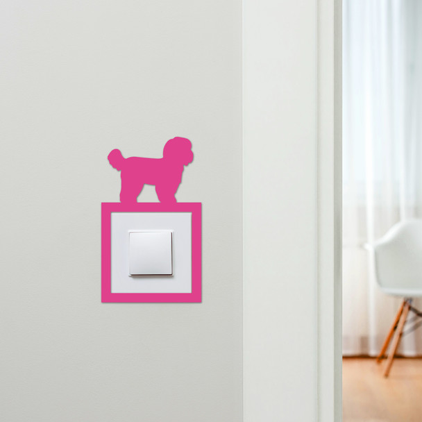 Light Switch Surround Shih Tzu Dog Decorative Switch Plate Cover Frame