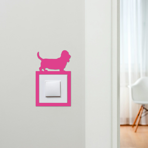 Light Switch Surround Basset Hound Dog Decorative Switch Plate Cover Frame