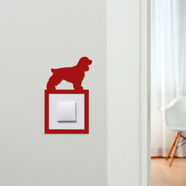 Light Switch Surround Cocker Spaniel Dog Decorative Switch Plate Cover Frame