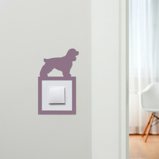 Light Switch Surround Cocker Spaniel Dog Decorative Switch Plate Cover Frame