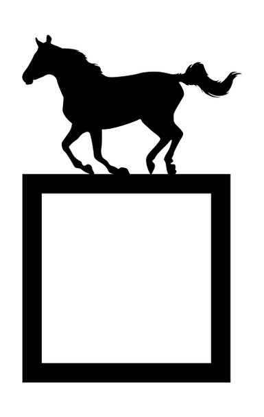 Light Switch Surround Horse Decorative Switch Plate Cover Frame
