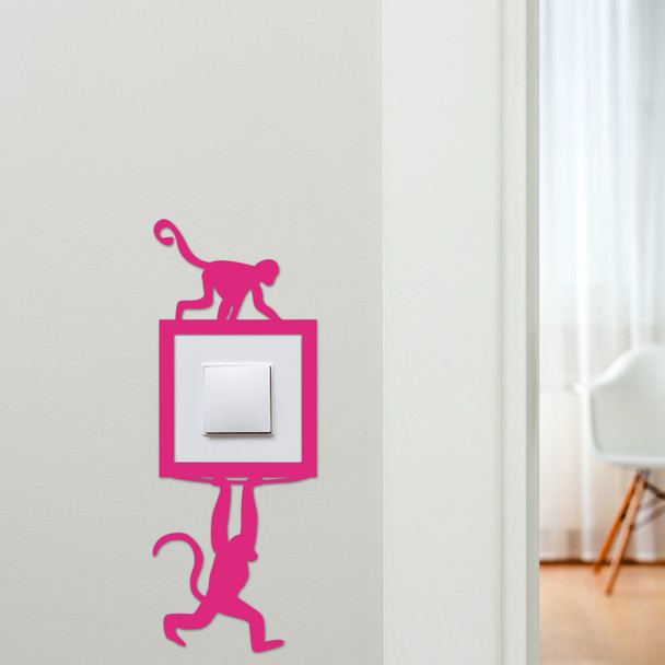 Light Switch Surround Monkey Hanging Decorative Switch Plate Cover Frame