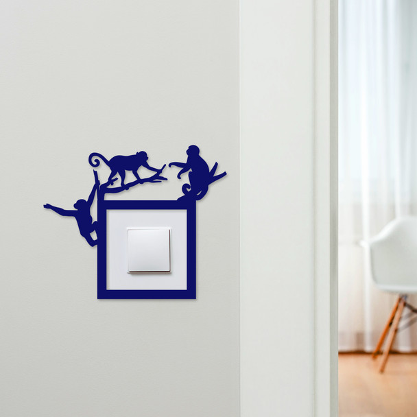 Light Switch Surround Monkey Climbing Decorative Switch Plate Cover Frame