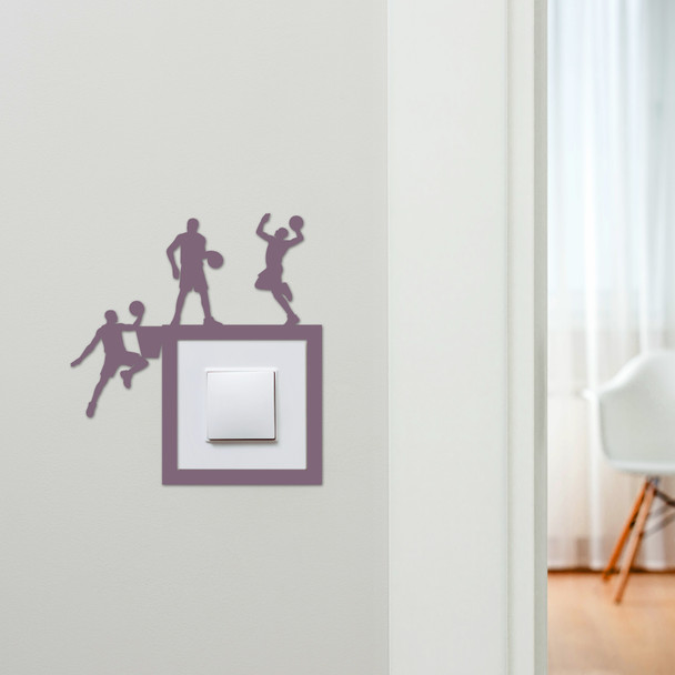 Light Switch Surround Basketball Players Decorative Switch Plate Cover Frame
