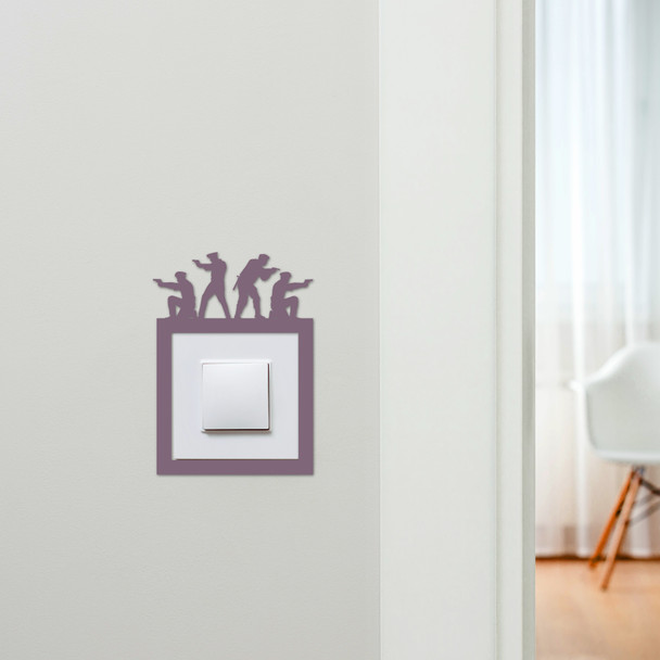 Light Switch Surround Policemen Police Shoot Decorative Switch Plate Cover Frame