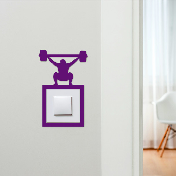 Light Switch Surround Gym Weightlifting Decorative Switch Plate Cover Frame