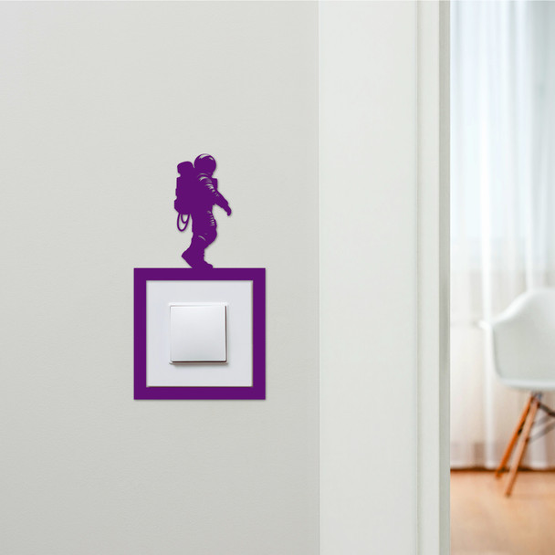 Light Switch Surround Astronaut Space Decorative Switch Plate Cover Frame
