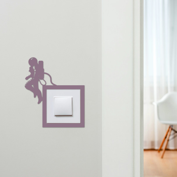 Light Switch Surround Astronaut Space Walking Decorative Switch Cover Frame