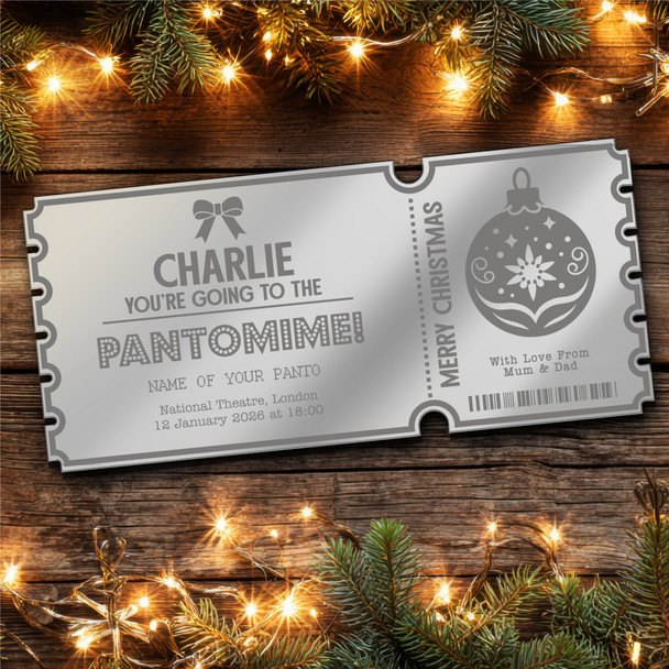 Red Mirror Acrylic Ticket Any Show Panto Theatre Christmas Personalised Any Text Red Mirror Acrylic Ticket Any Show Panto Theatre Christmas Personalised Any Text