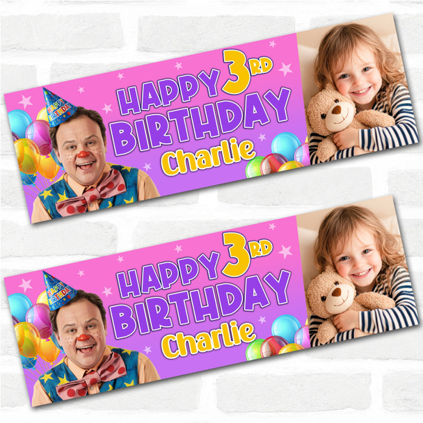 Personalised Party Banner For Kids Birthday Girls Mr Tumble Photo