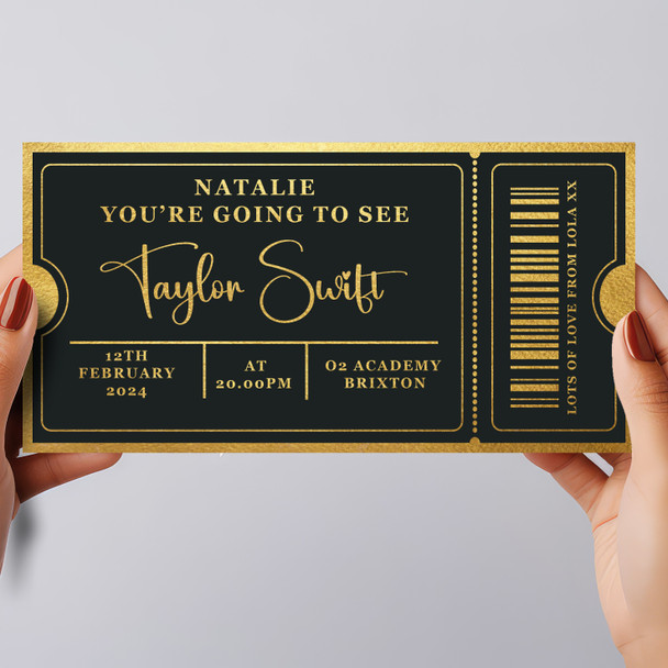 The View From The Shard Stars Gold Personalised Gift Voucher Surprise Ticket