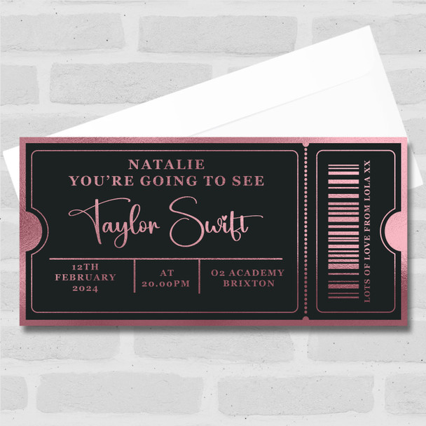 Theme Park Alton Towers Gold Stars Personalised Gift Voucher Surprise Ticket