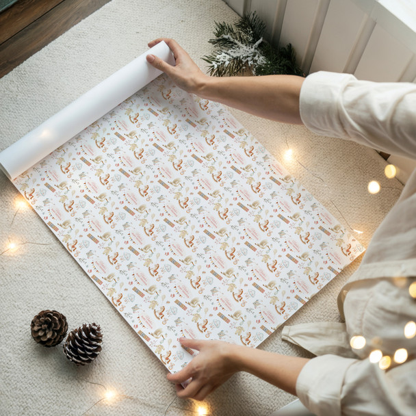 Personalised Wrapping Paper Baby Shower Stork Custom Gift Wrap