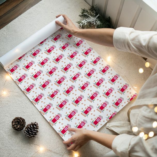 Personalised Wrapping Paper New Home Red Door Custom Gift Wrap