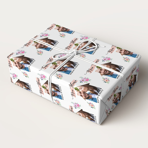 Personalised Wrapping Paper New Home Watercolour House Photo Custom Gift Wrap