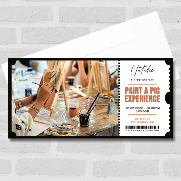 Paint A Pic Experience Personalised Surprise Ticket Gift Voucher