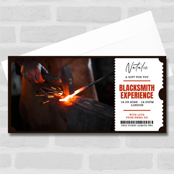 Blacksmith Experience Personalised Surprise Ticket Gift Voucher