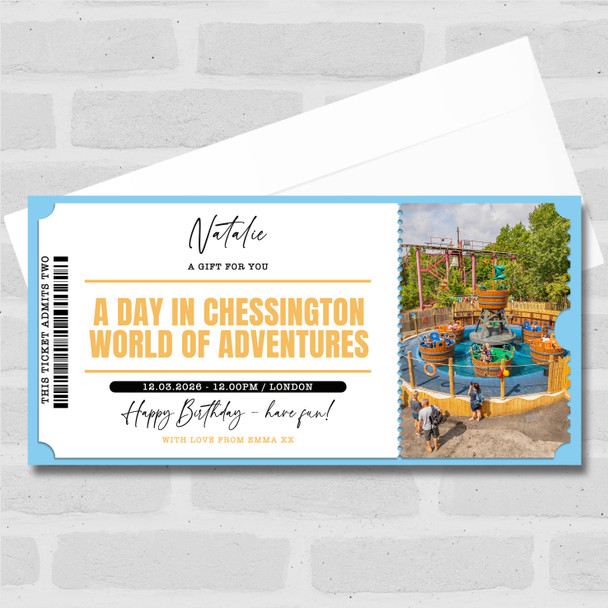 Theme Park Chessington World Of Adventures Surprise Ticket Gift Voucher