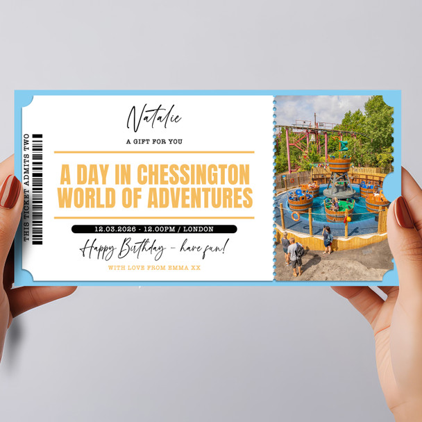 Theme Park Chessington World Of Adventures Surprise Ticket Gift Voucher