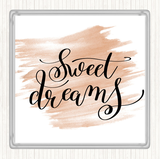 Watercolour Dreams Quote Coaster