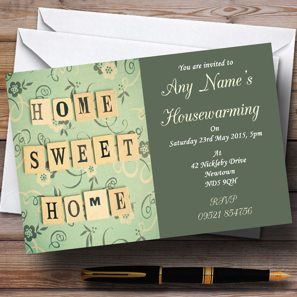 Home Sweet Home Housewarming Party Customised Invitations