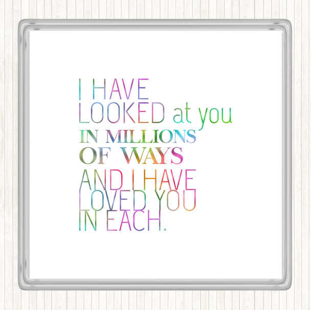 Million Ways Rainbow Quote Coaster Million Ways Rainbow Quote Coaster