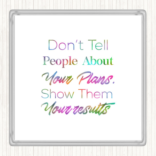 Show Results Rainbow Quote Coaster