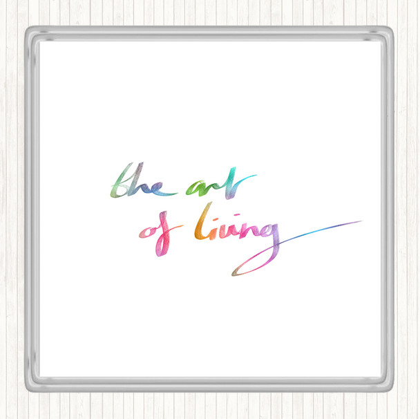 The Art Living Rainbow Quote Coaster