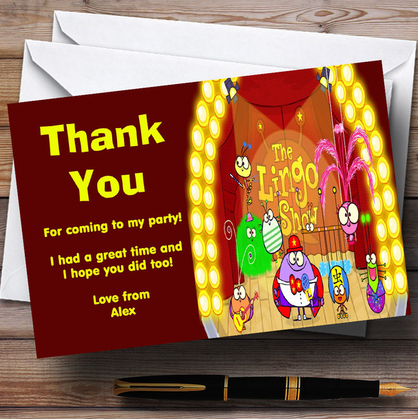 The Lingo Show Customised Children's Birthday Party Thank You Cards