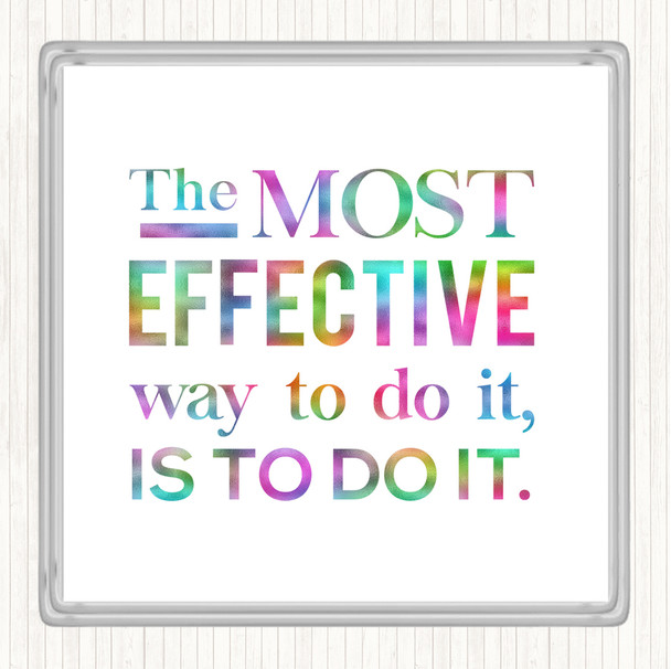 Effective Way Rainbow Quote Coaster