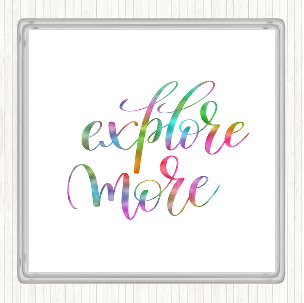 Explore More Rainbow Quote Coaster