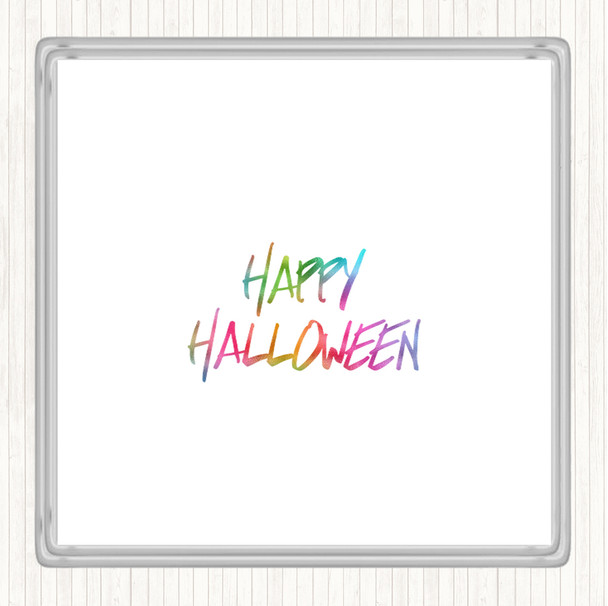 Halloween Rainbow Quote Coaster