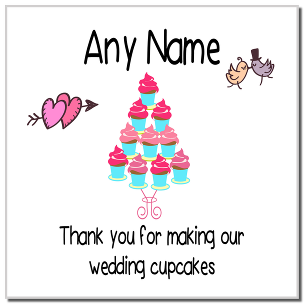 Thank You For Making Our Wedding Cupcakes Coaster