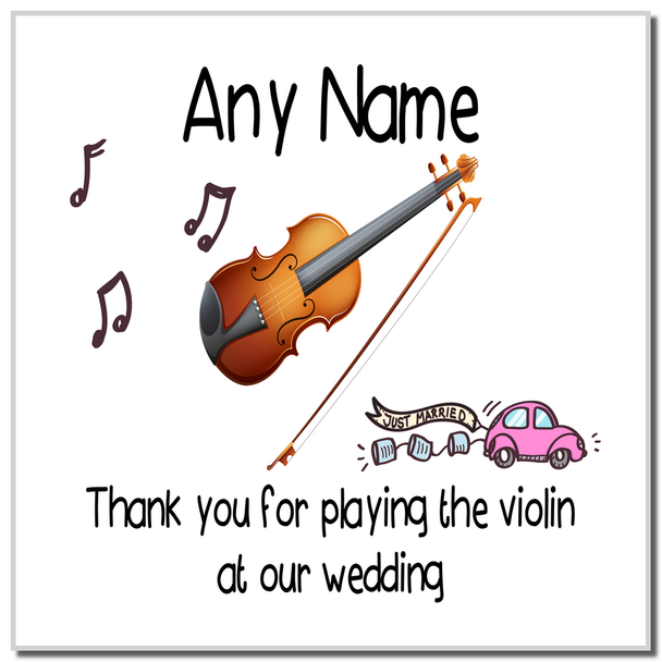 Thank You For Playing The Violin At Our Wedding Coaster