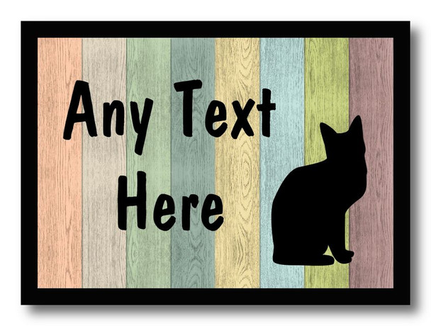 Cat Pastel Wood Placemat