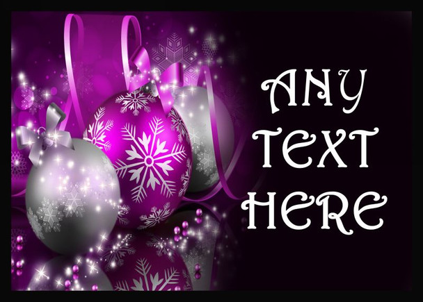 Purple Christmas Placemat