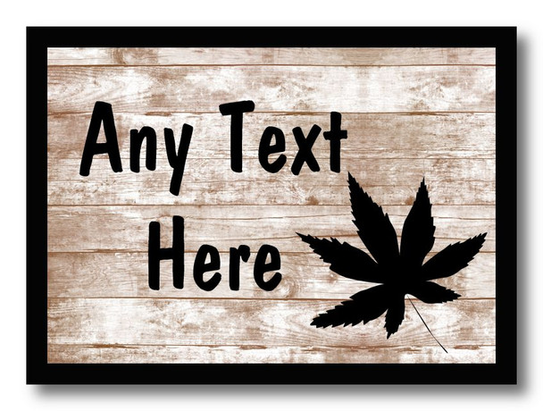 Leaf Shabby Wooden Effect Placemat