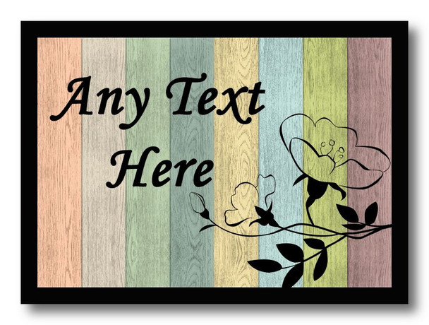 Floral Pastel Wood Placemat