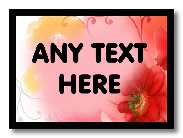 Pink Flowers Placemat