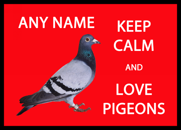 Keep Calm And Love Pigeons Placemat