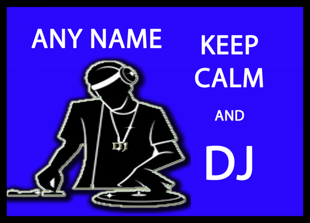 Keep Calm And DJ Placemat