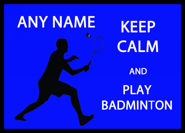 Keep Calm And Play Badminton Placemat