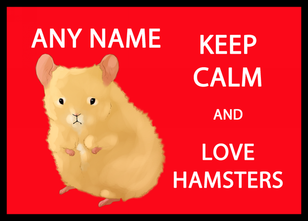 Keep Calm And Love Hamsters Placemat
